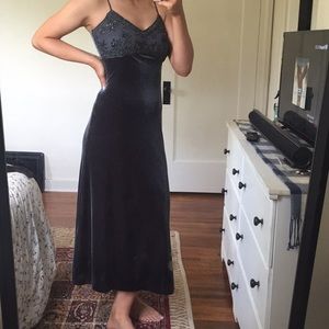 Velvet beaded Formal Dress